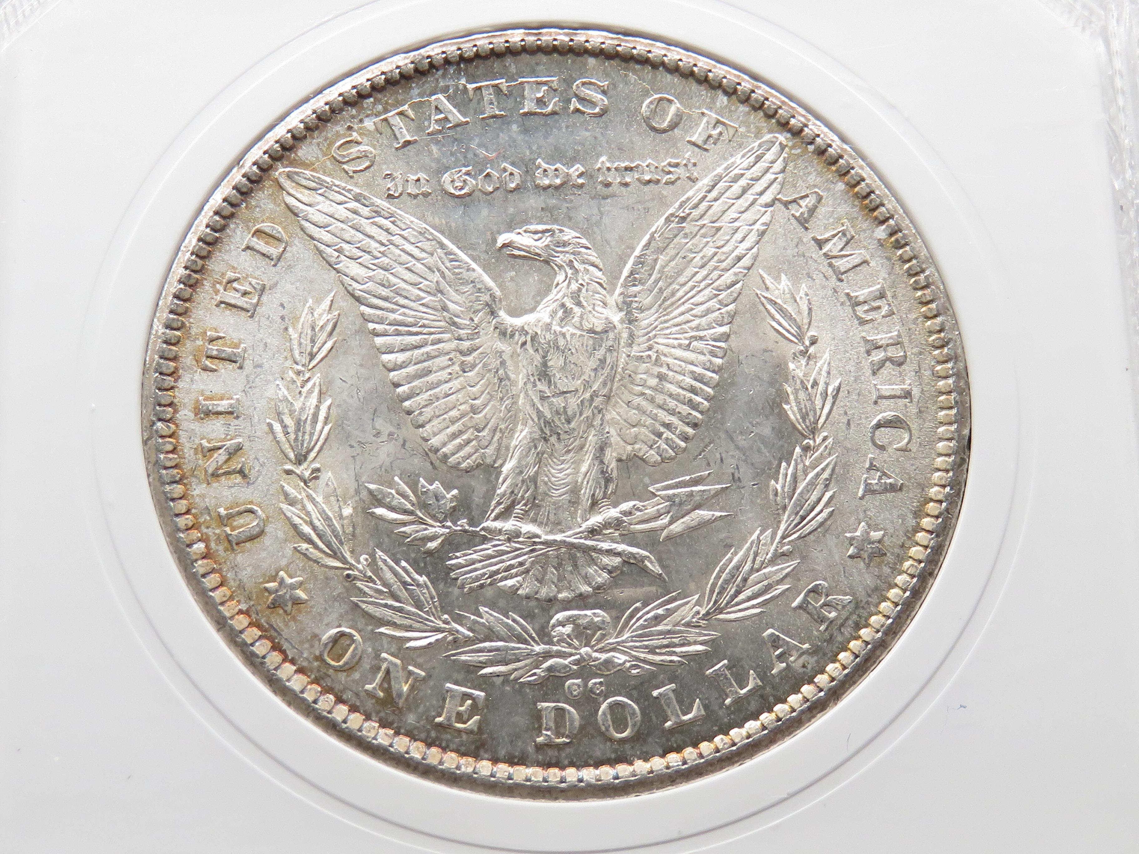 Morgan Silver $ 1878-CC PCI Mint State (Gold box)