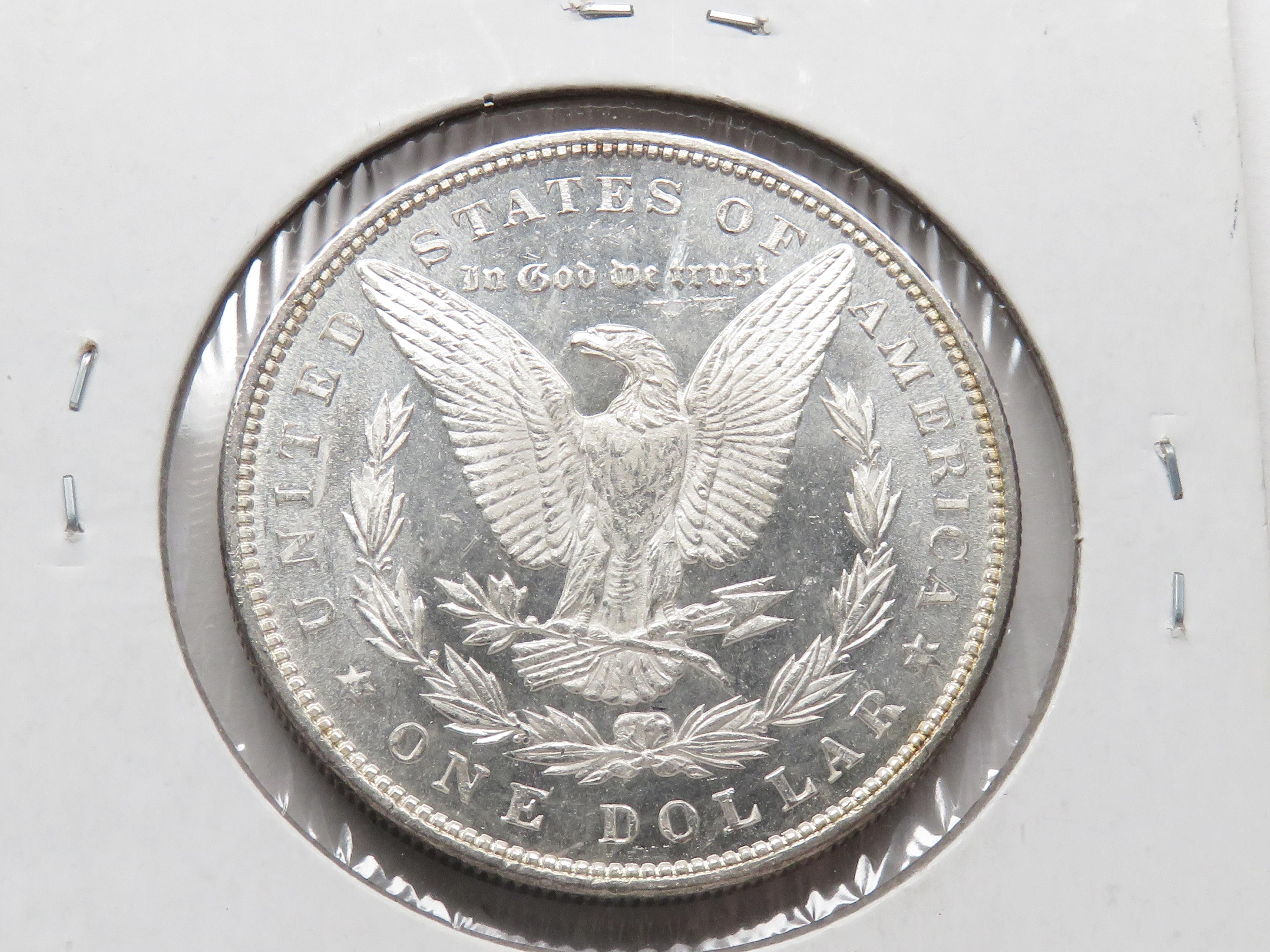 Morgan Silver $ 1883 Gem BU Semi Prooflike (Beautiful Obverse toning)