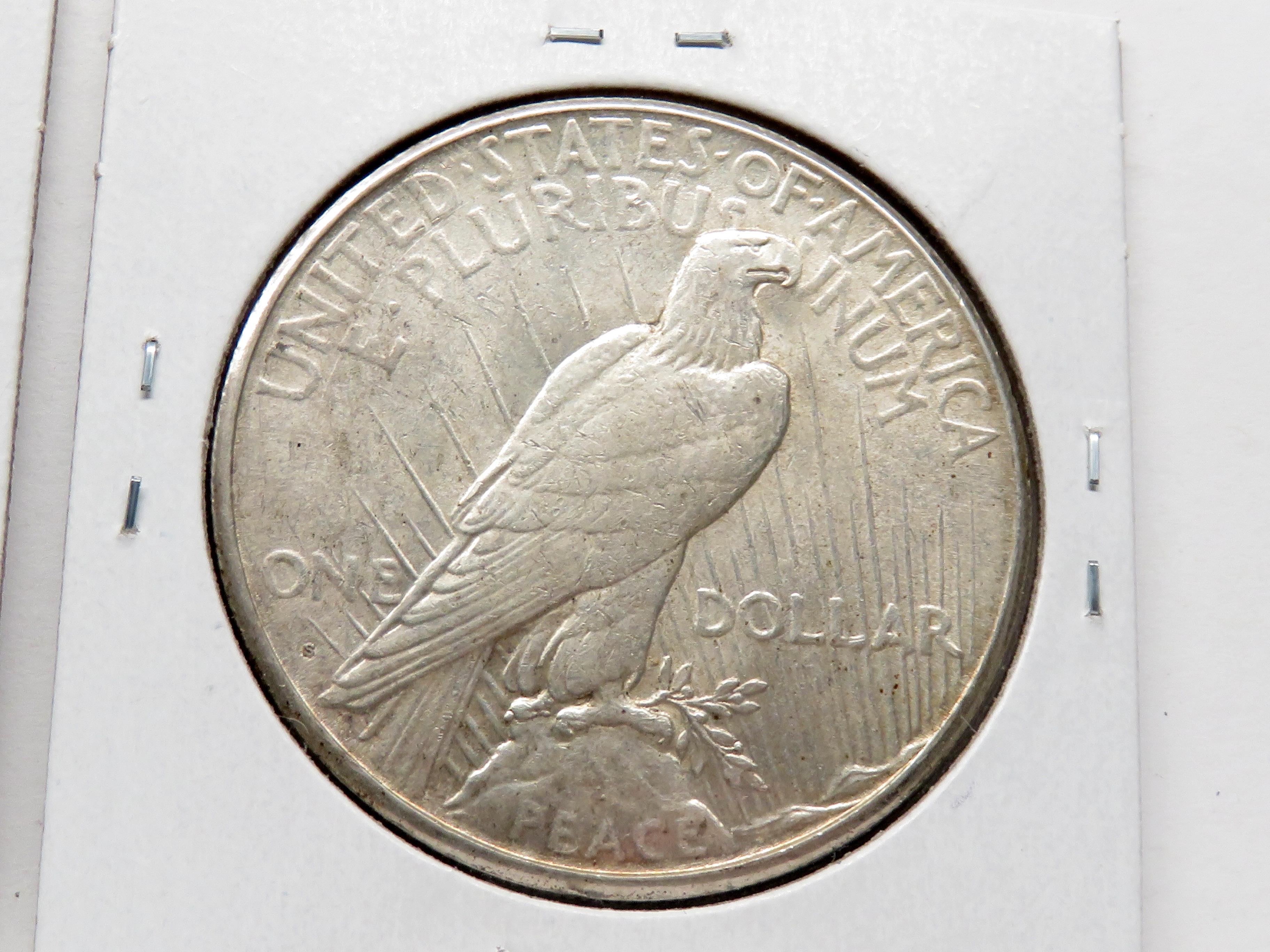 2 Peace $: 1925 Unc, 1925S EF