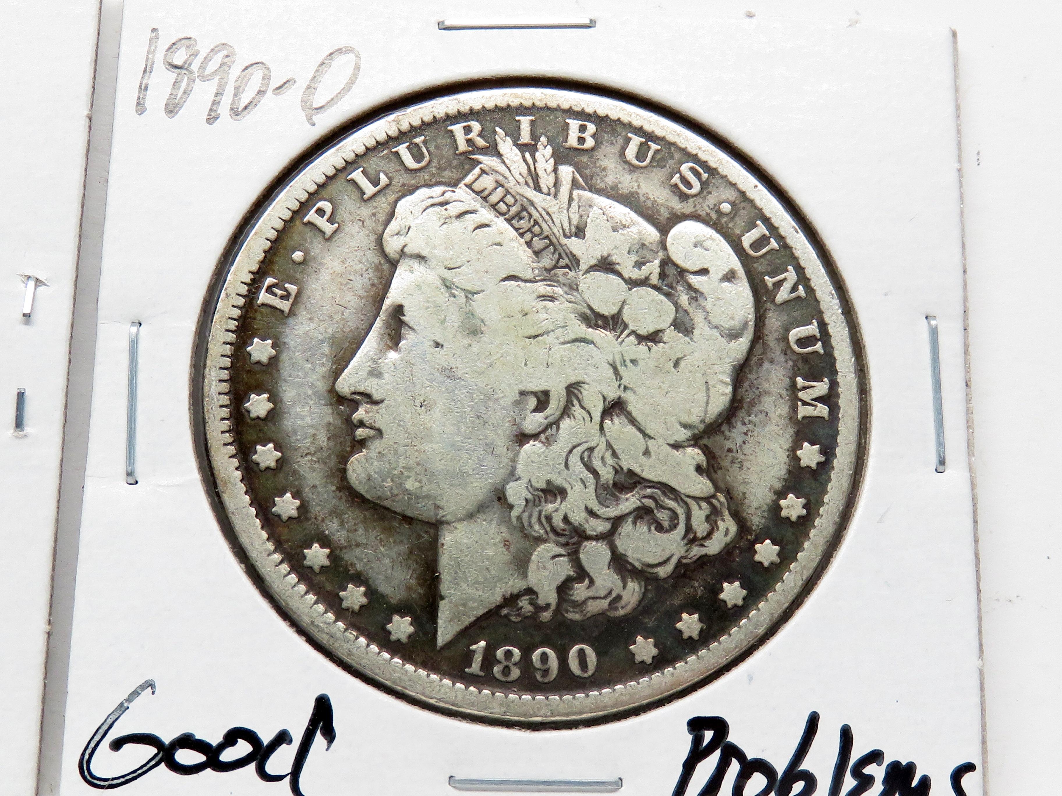 2 Morgan $: 1888-O VF, 1890-O G problems