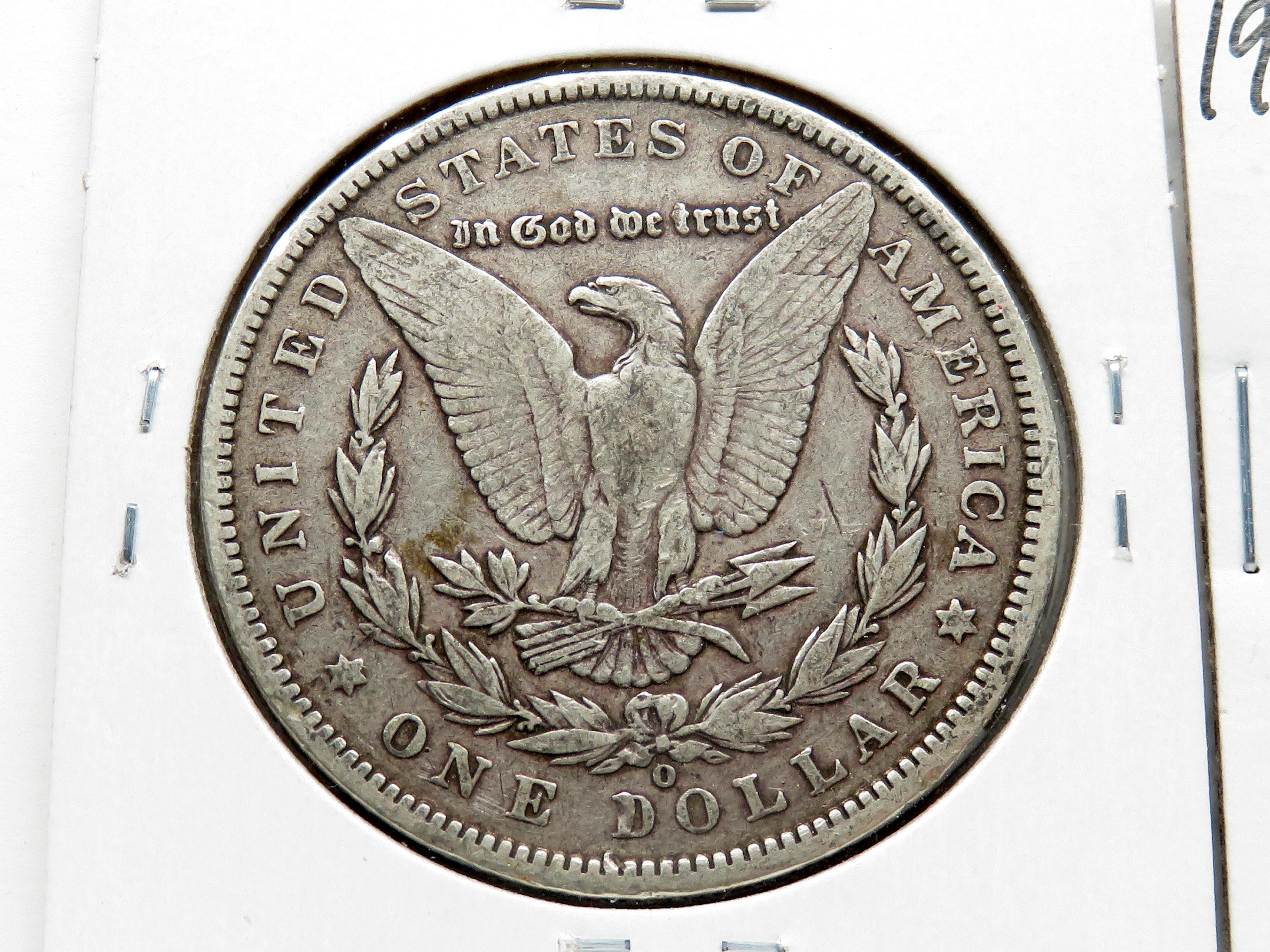 2 Morgan $: 1888-O VF few light dings, 1900-O VF stained