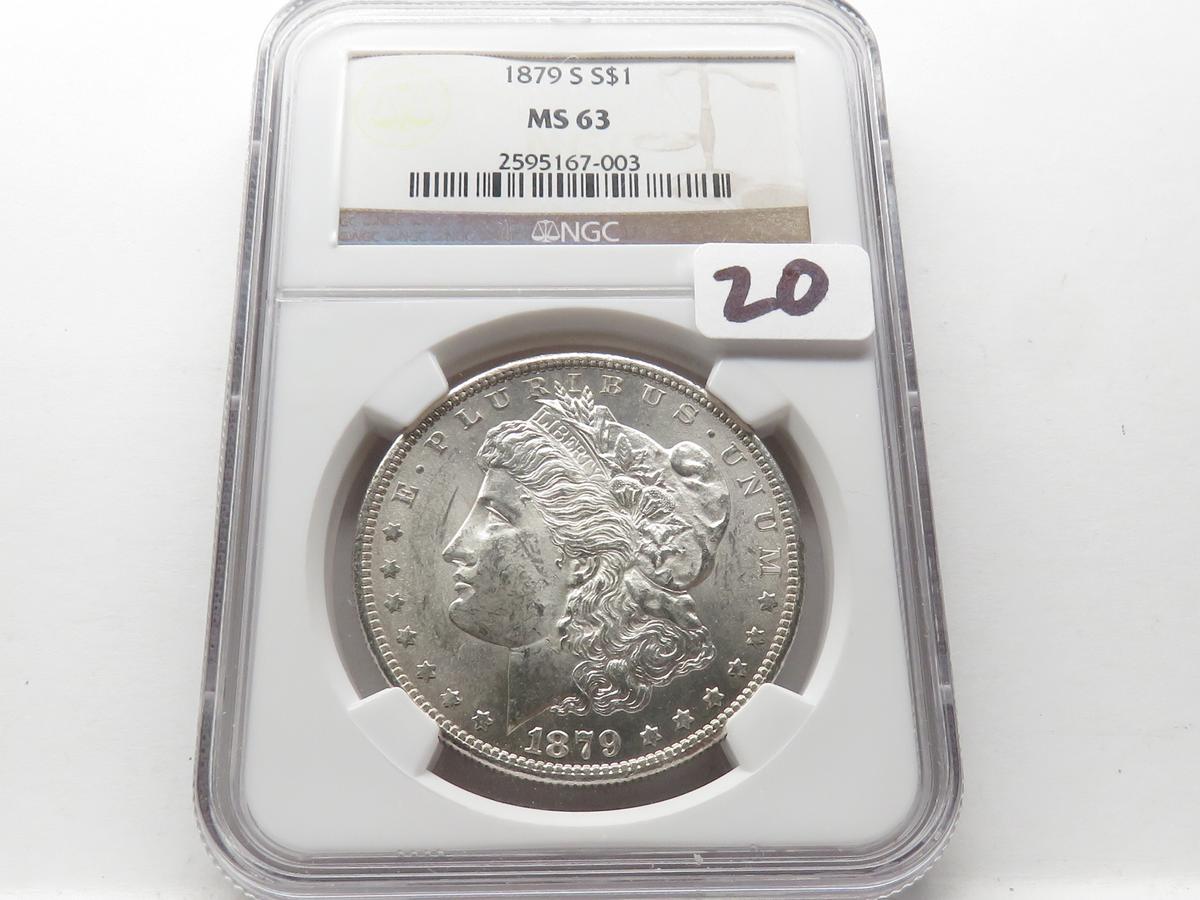 Morgan $ 1879-S NGC MS63