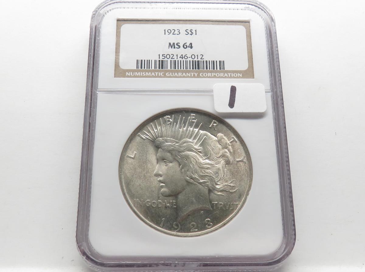 Peace $ 1923 NGC MS64