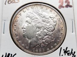 Morgan $ 1885 Unc light toning