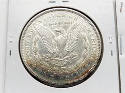2 Morgan $: 1889 EF crescent toning, 1889-O Fine