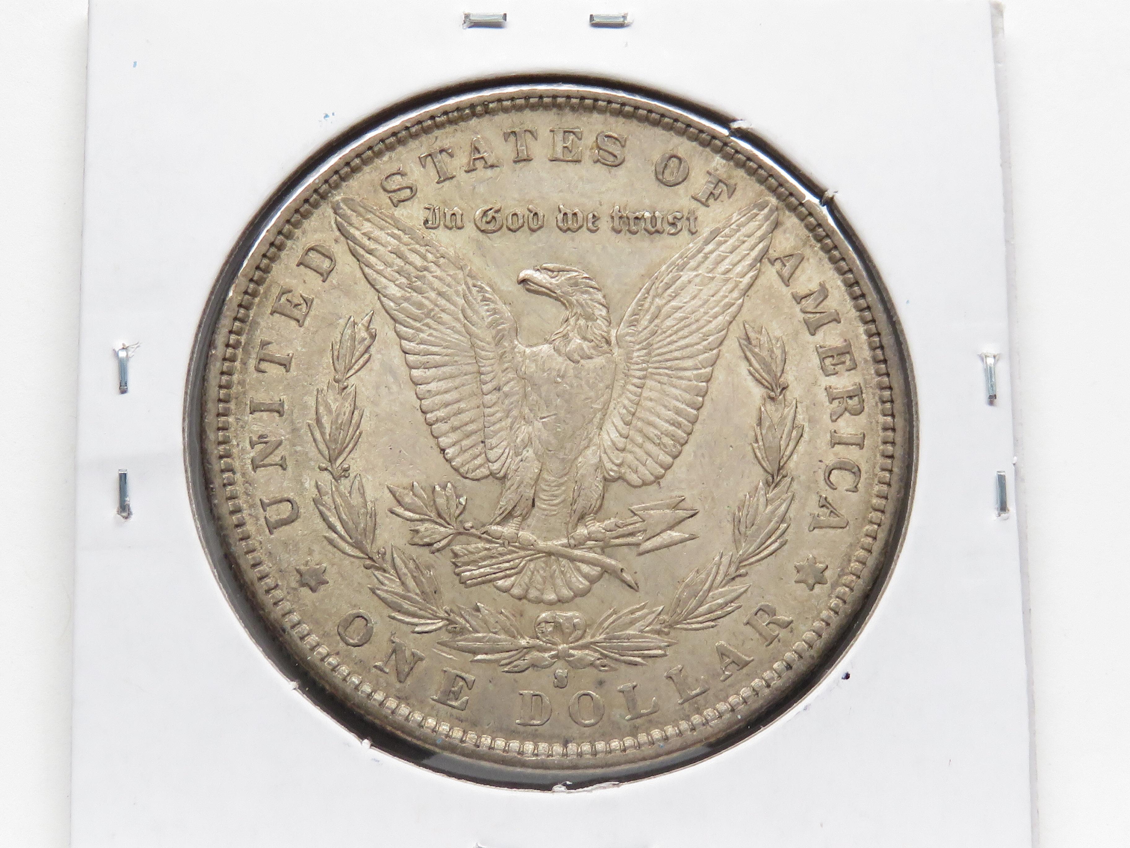 Morgan $ 1891S AU toned