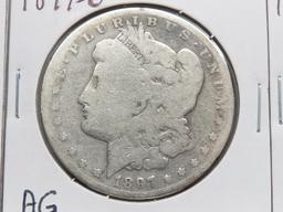 3 Morgan $: 1897 AU, 1897-O AG, 1897S VG