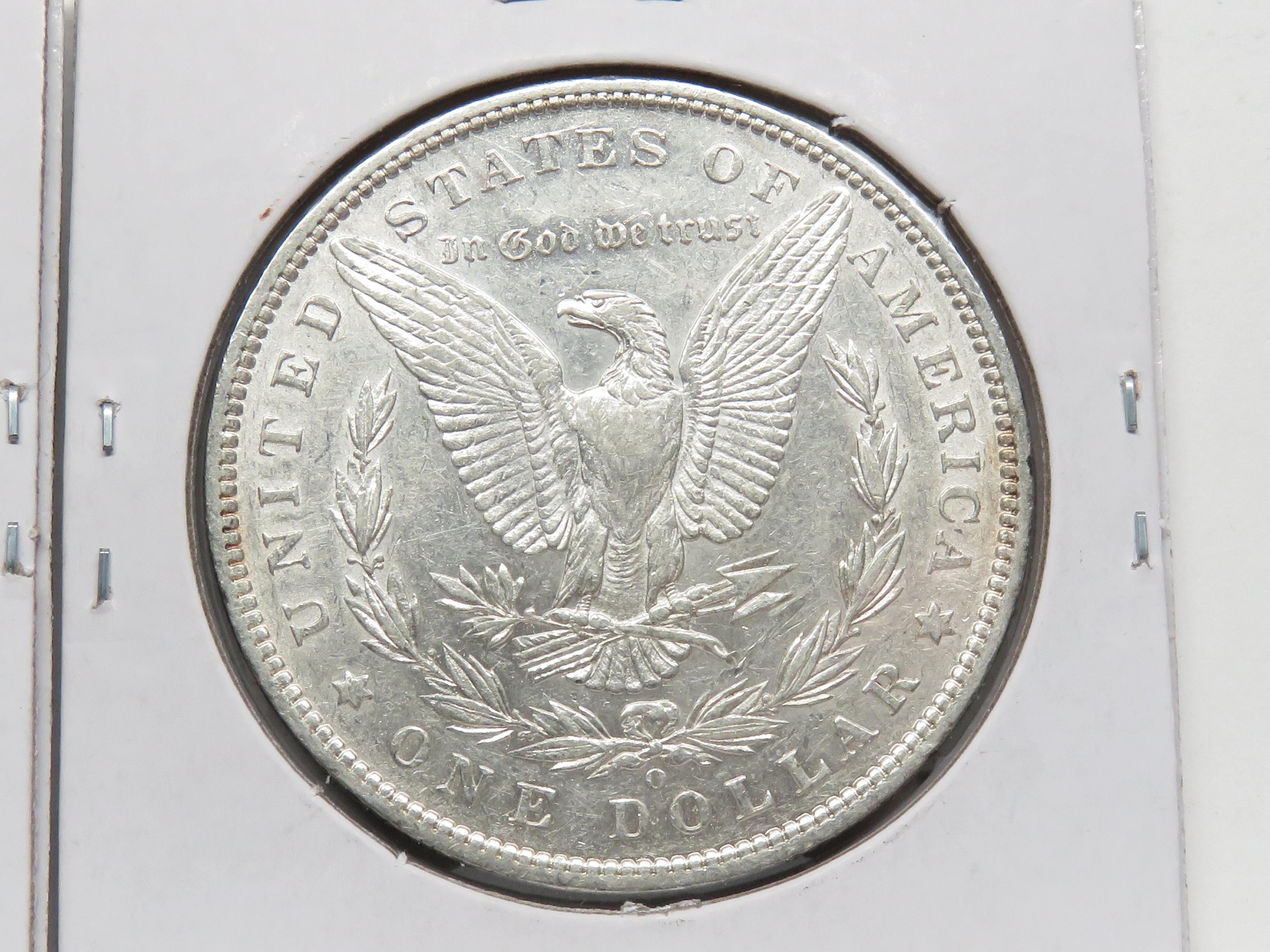 2 Morgan $: 1889 CH AU, 1889-O AU ?cleaned