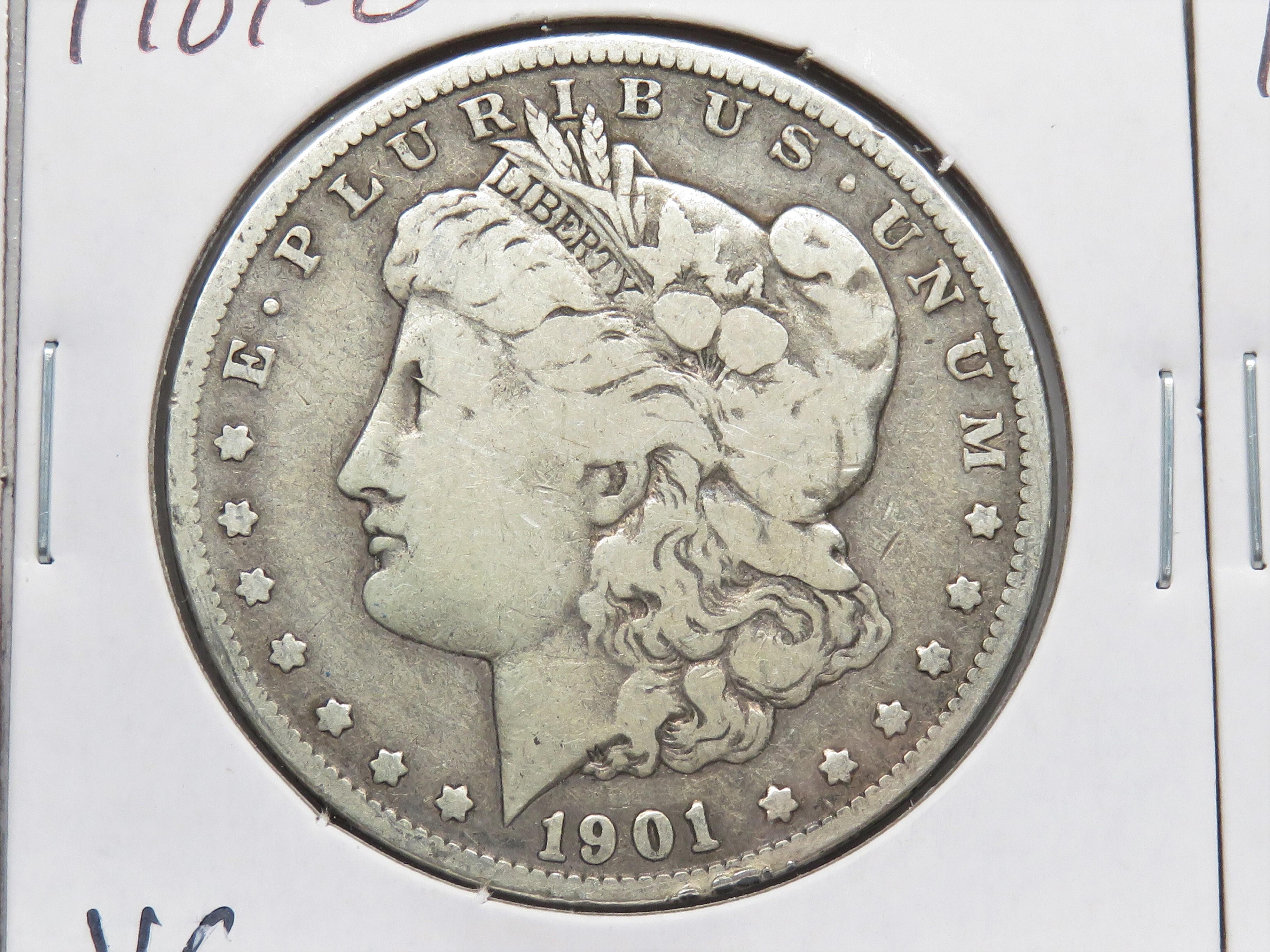 3 Morgan $: 1889-O AG, 1901-O VG, 1902 VG