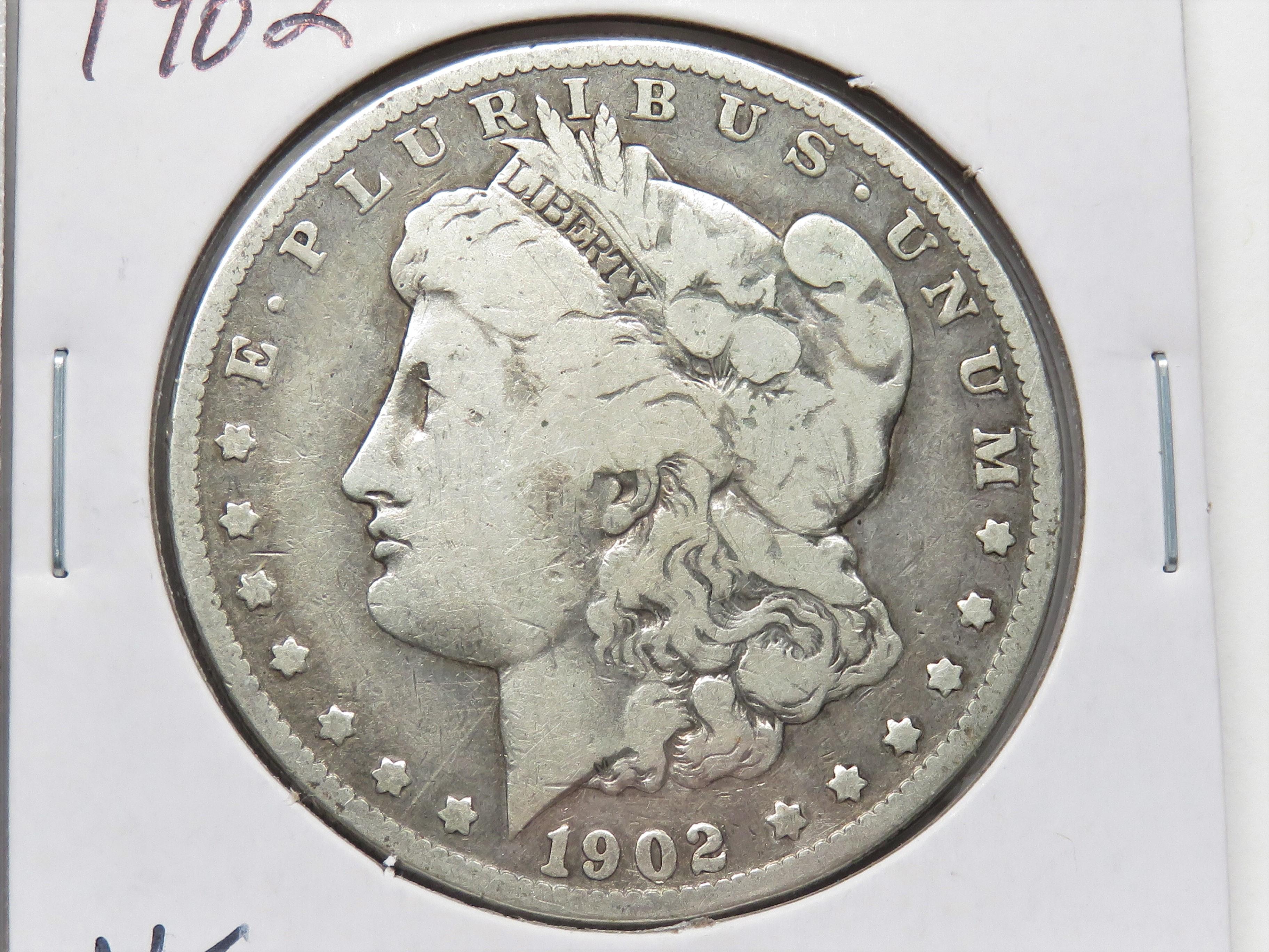 3 Morgan $: 1889-O AG, 1901-O VG, 1902 VG
