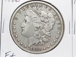 3 Morgan $: 1879 VF scratches, 1880 F+, 1885-O harshly cleaned