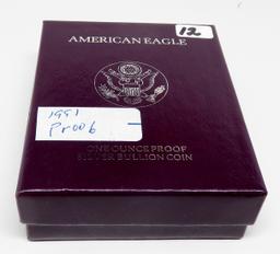 Silver American Eagle Proof 1991 complete