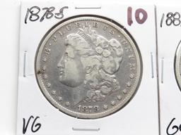 2 Morgan $: 1878S VG, 1887-O Good