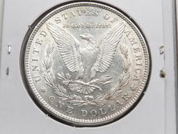 2 Morgan $: 1885 CH EF, 1896 AU lightly toned