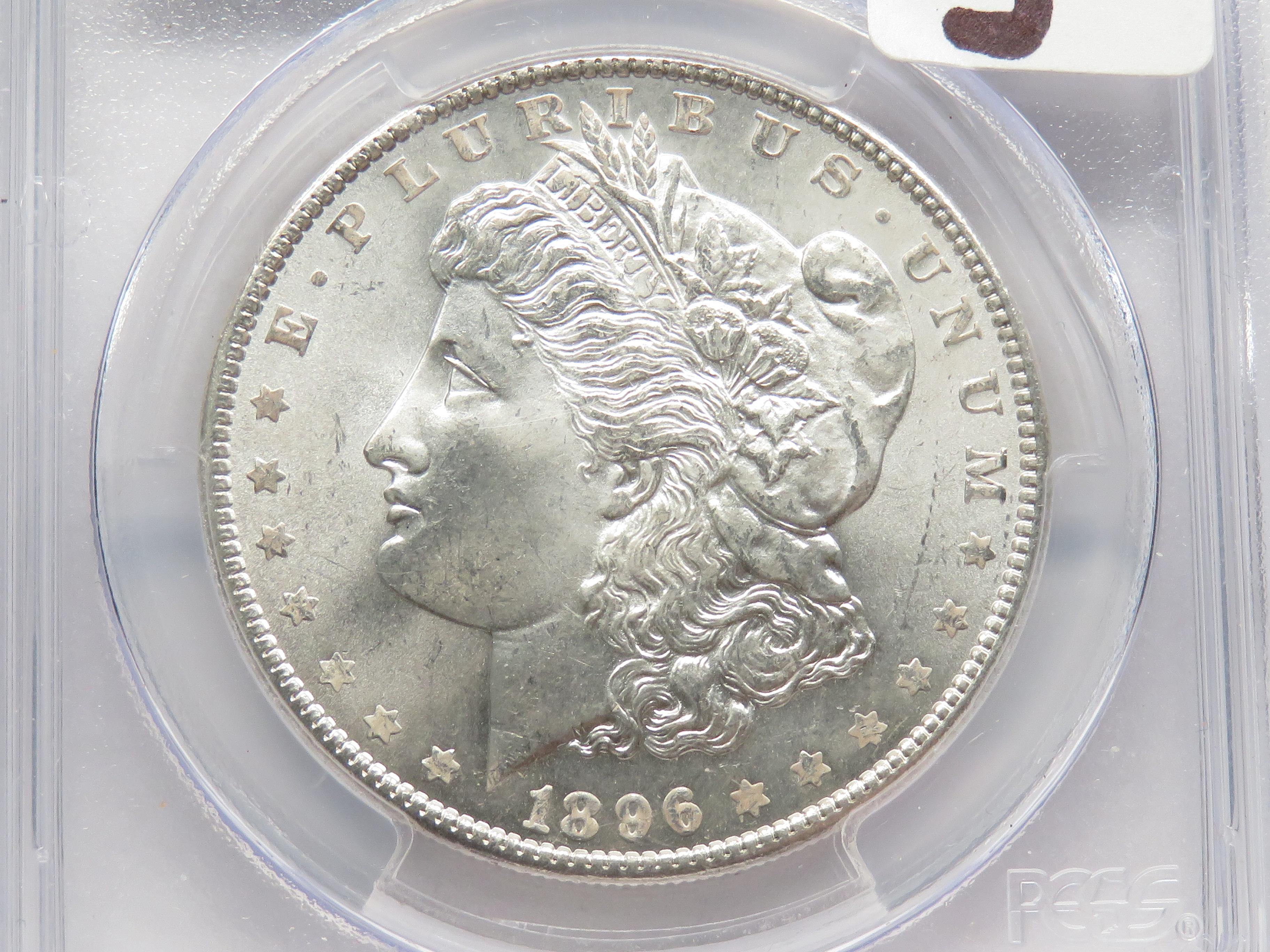 Morgan $ 1896 PCGS MS65+