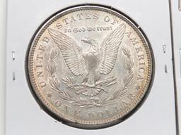 2 Morgan $: 1885 EF toning, 1896 VF