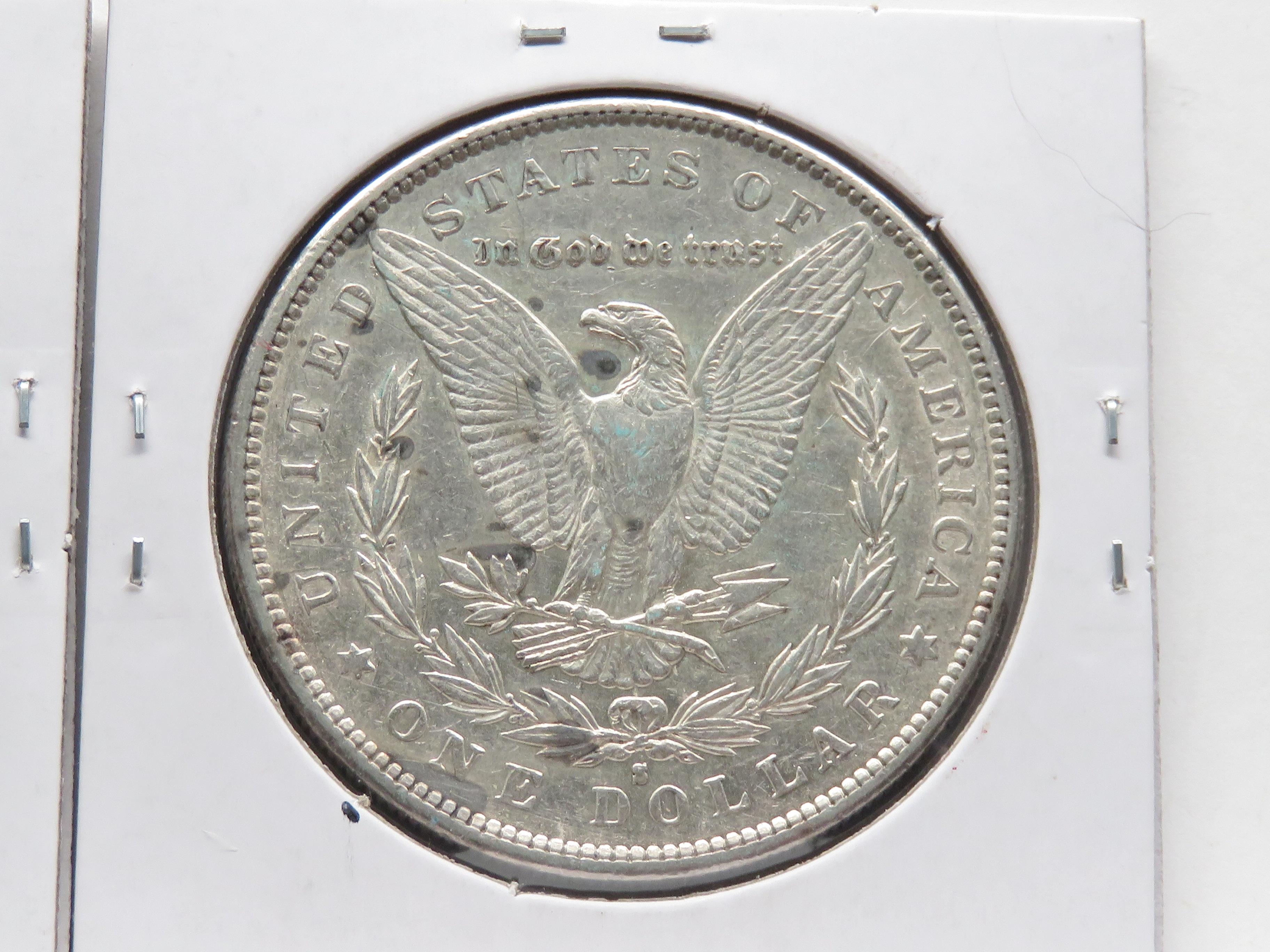 2 Morgan $: 1891 EF, 1891S EF few problems