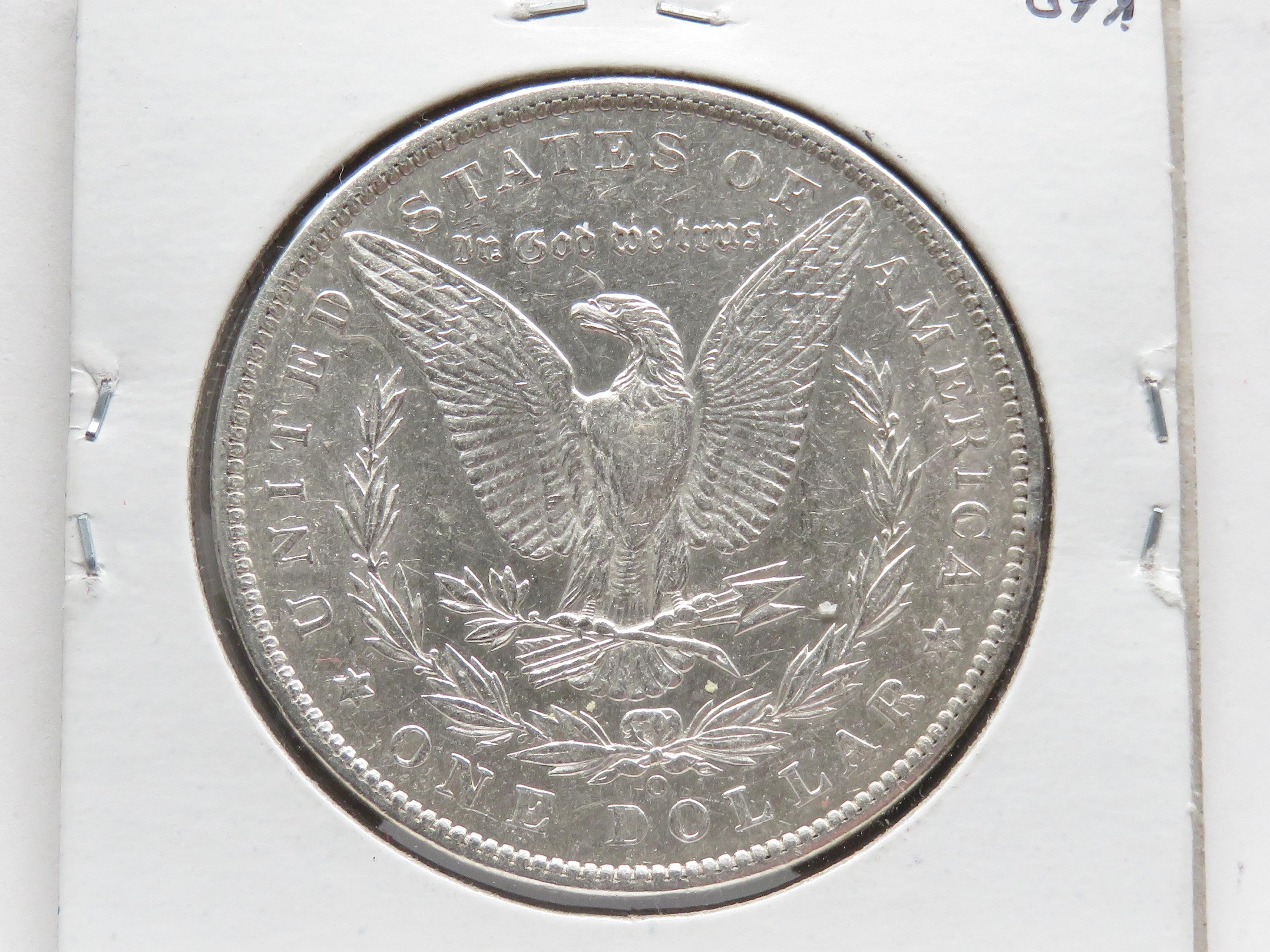 Morgan $ 1886-O AU+ few obv scratches