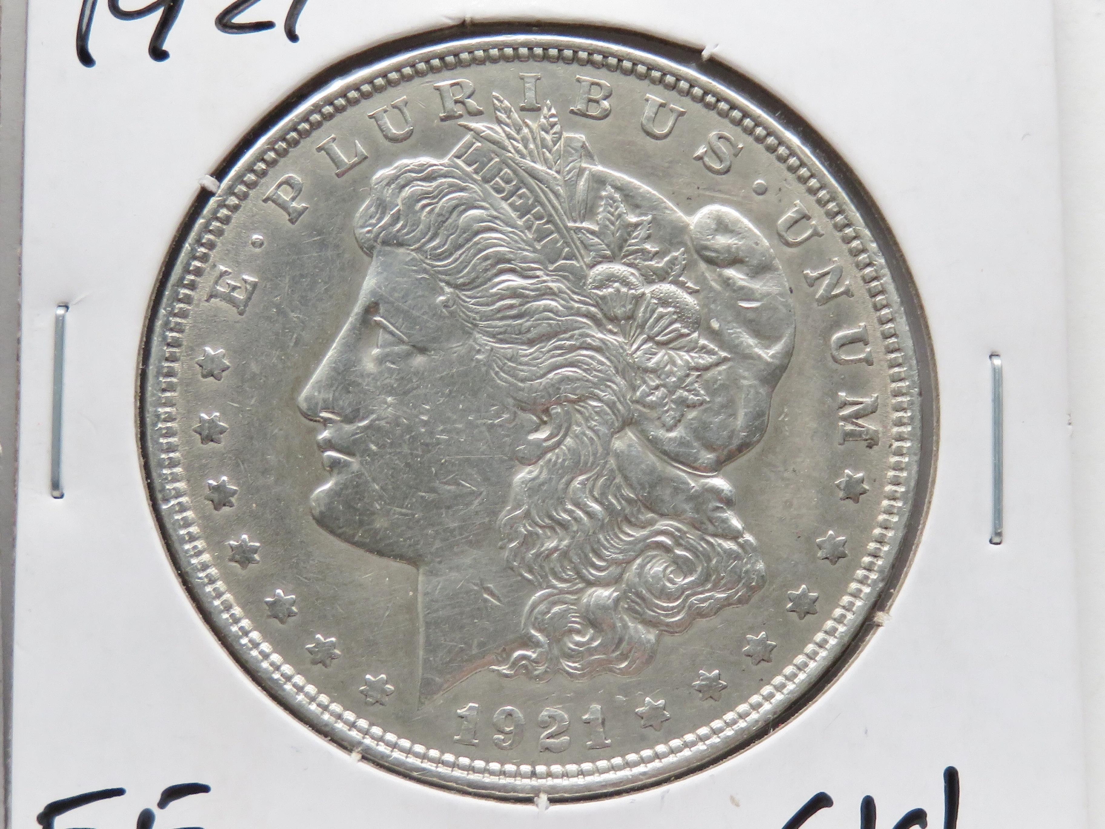 2 Morgan $ EF cleaned: 1904, 1921