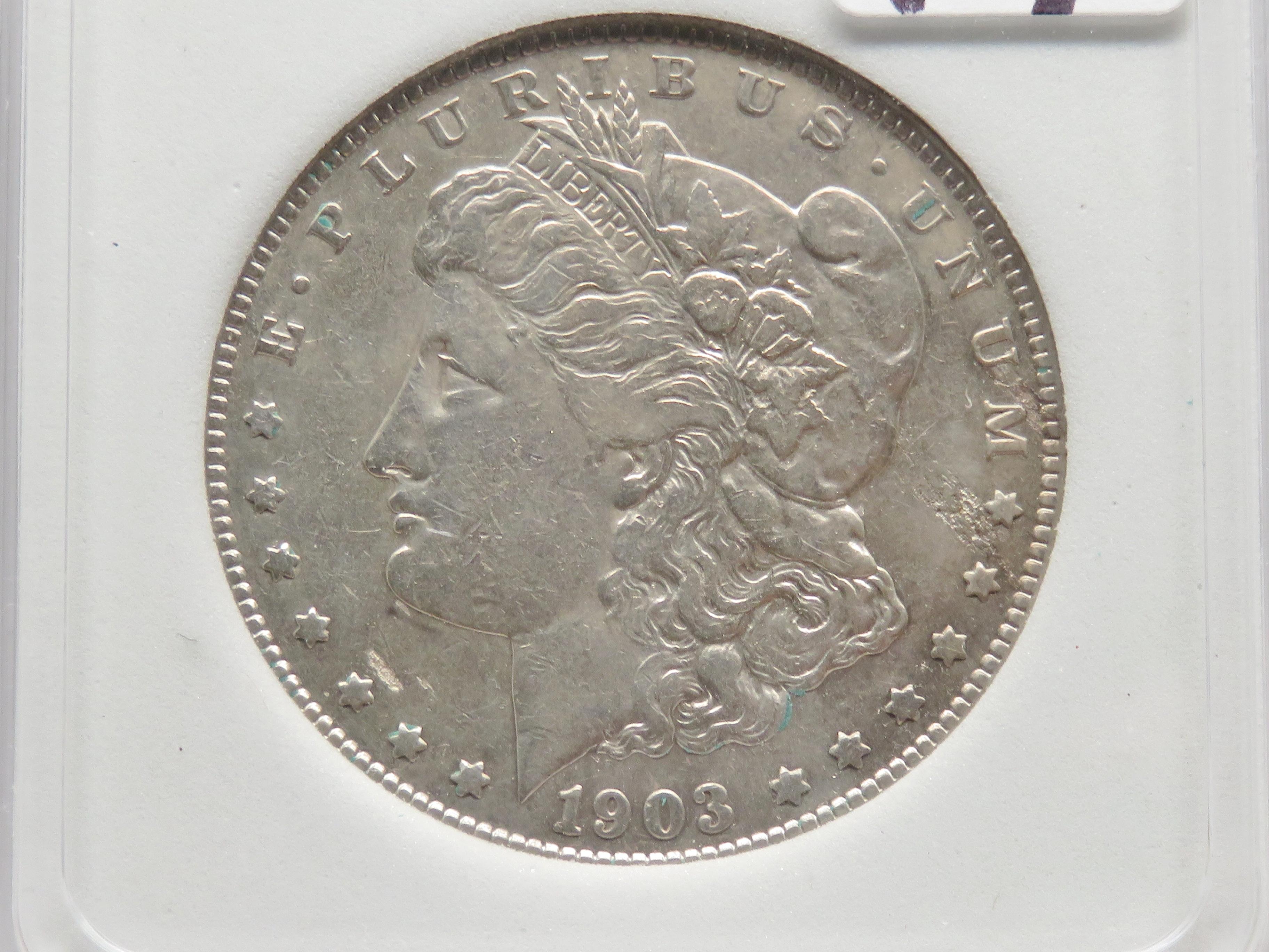 Morgan $ 1903-S NNC AU58 (Semi Key)