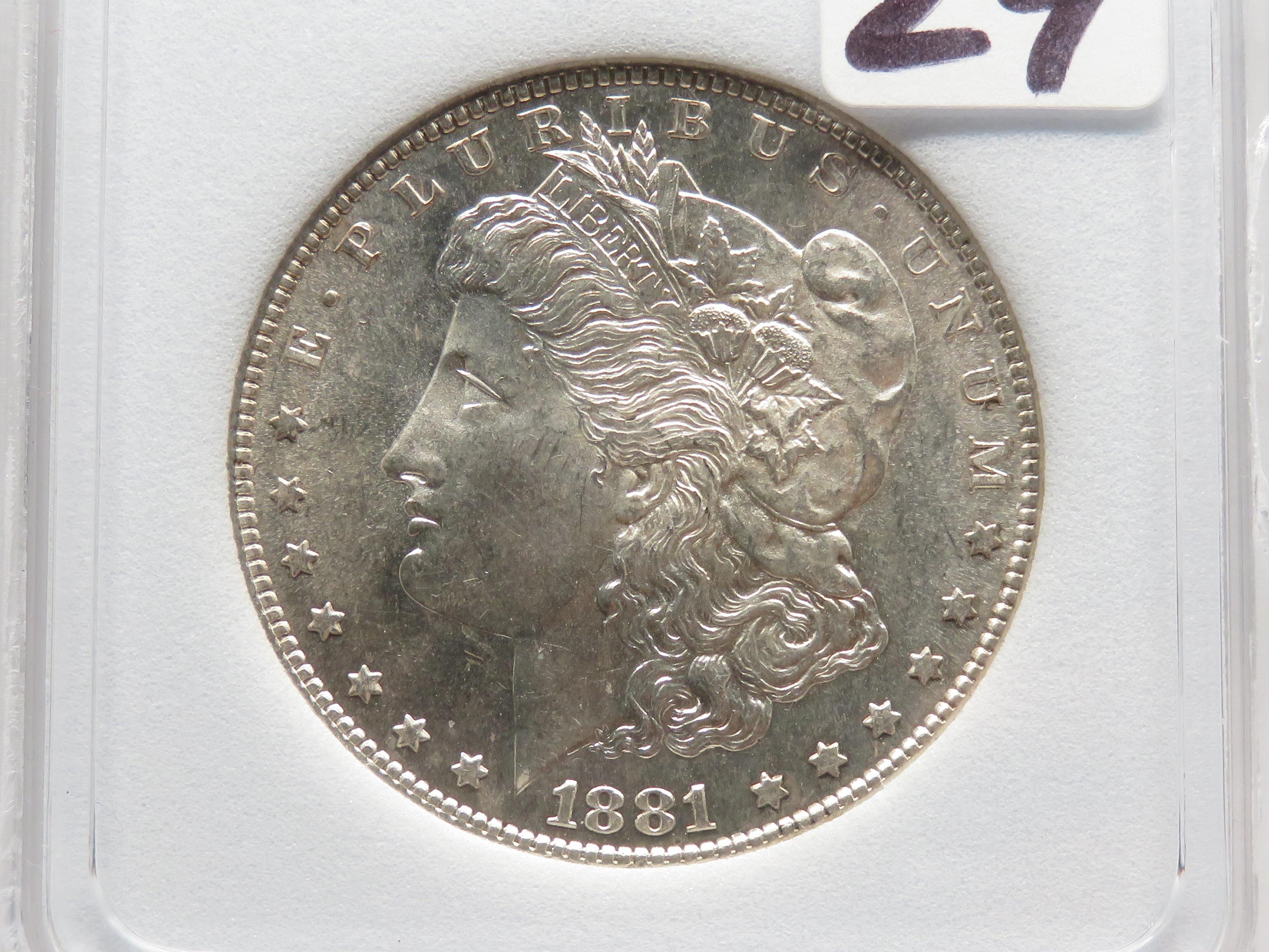 Morgan $ 1881-S NNC MS67