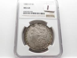 Morgan $ 1883-O NGC MS64 toned