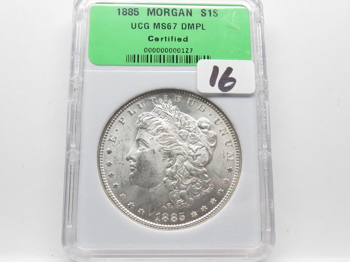 Morgan $ 1885 UCG MS67 DMPL