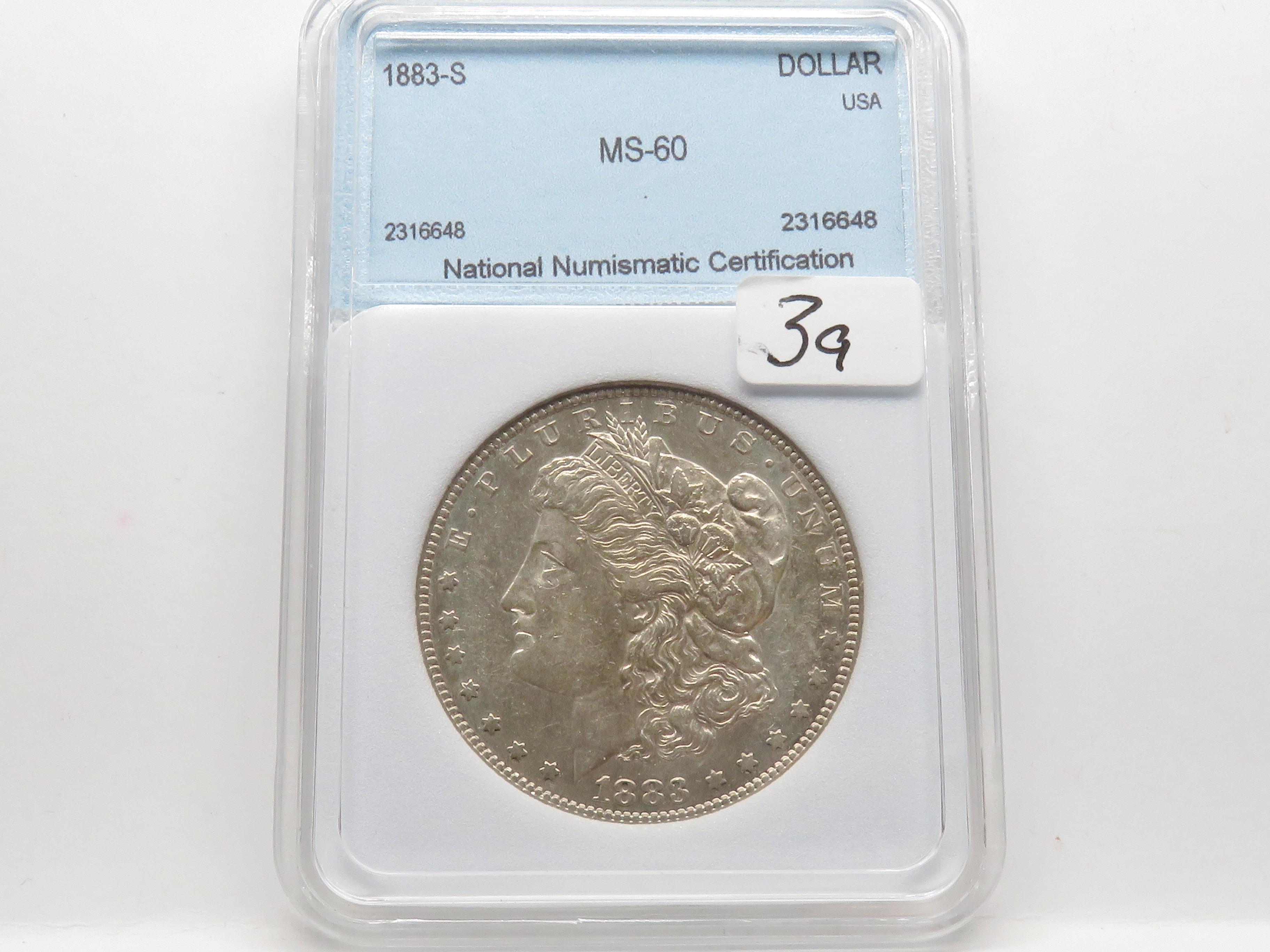 Morgan $ 1883-S NNC MS60