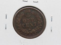 Indian Cent 1869 VG, better date