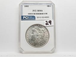 Morgan $ 1882 PCI MS64, white label