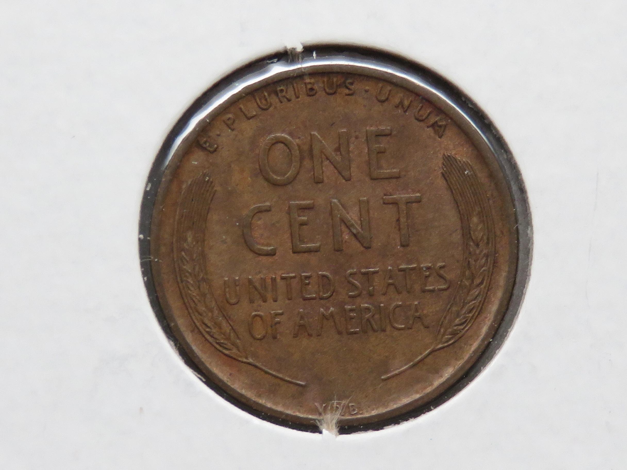 4 Unc-BU Lincoln Cents: 2-1909, 1934D, 1939D