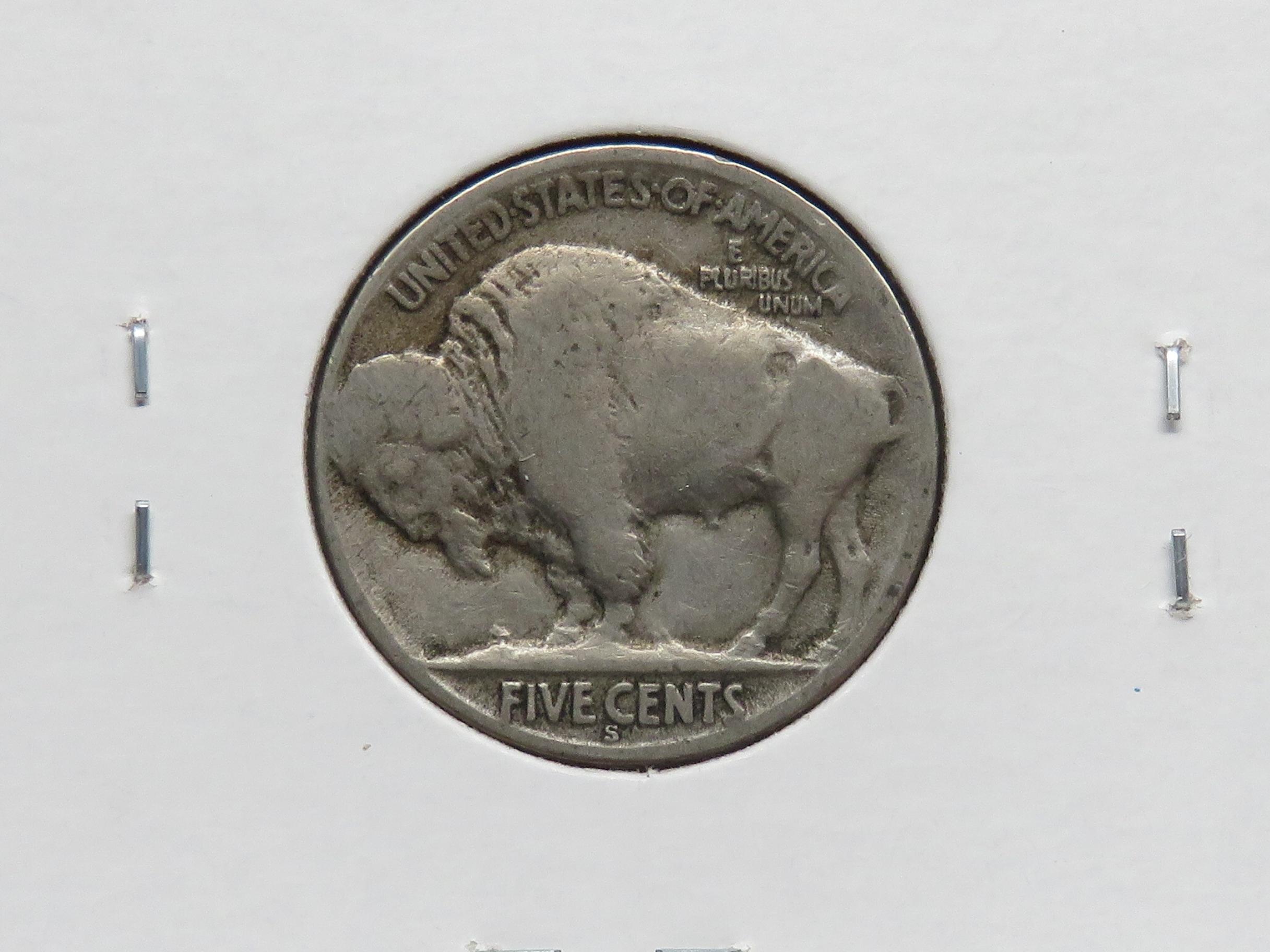 3 Buffalo Nickels: 1920S VG, 1921 VG, 1921S G better date
