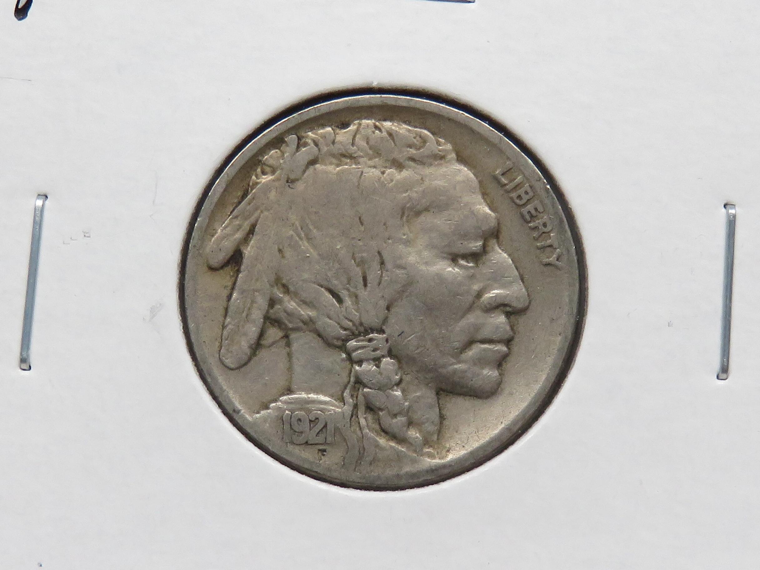 3 Buffalo Nickels: 1920S VG, 1921 VG, 1921S G better date