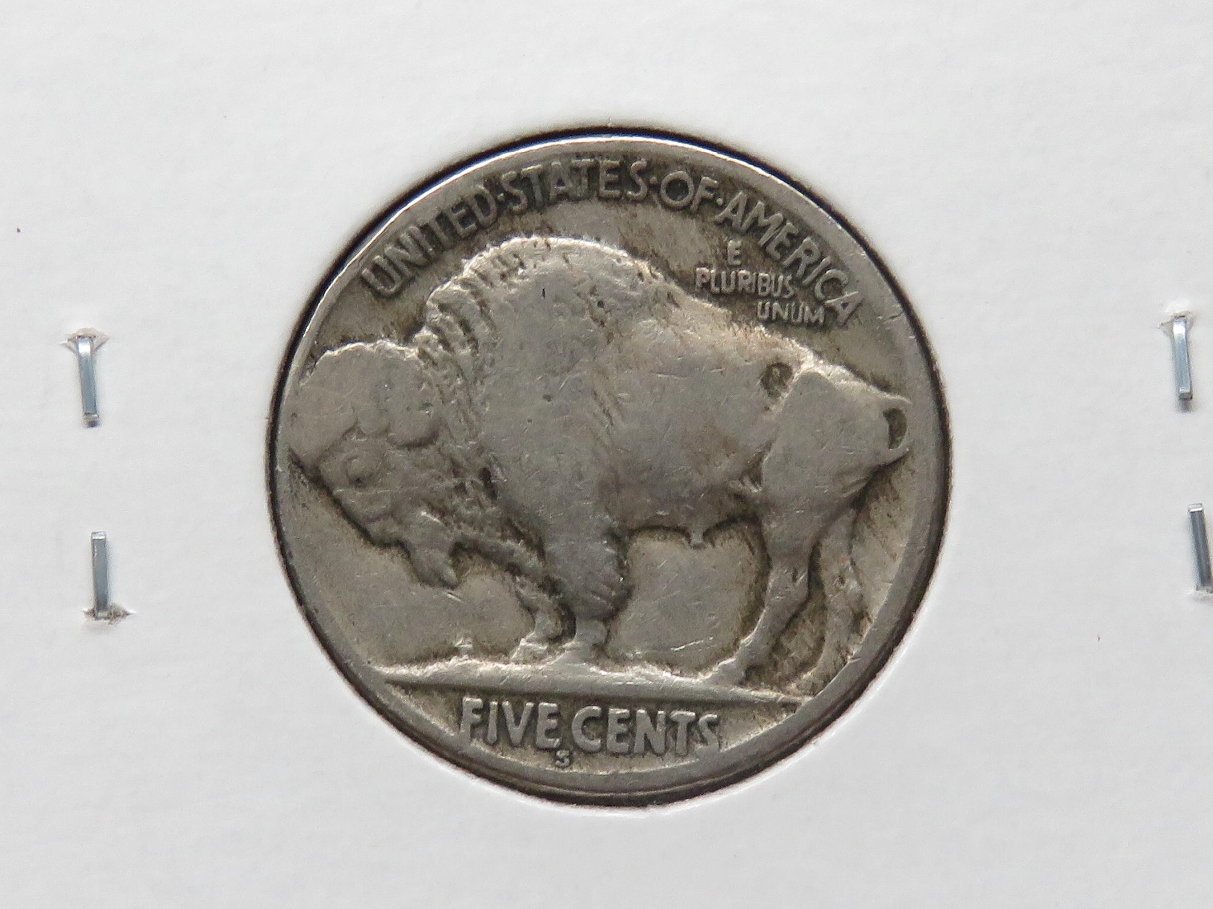 3 Buffalo Nickels: 1920S VG, 1921 VG, 1921S G better date