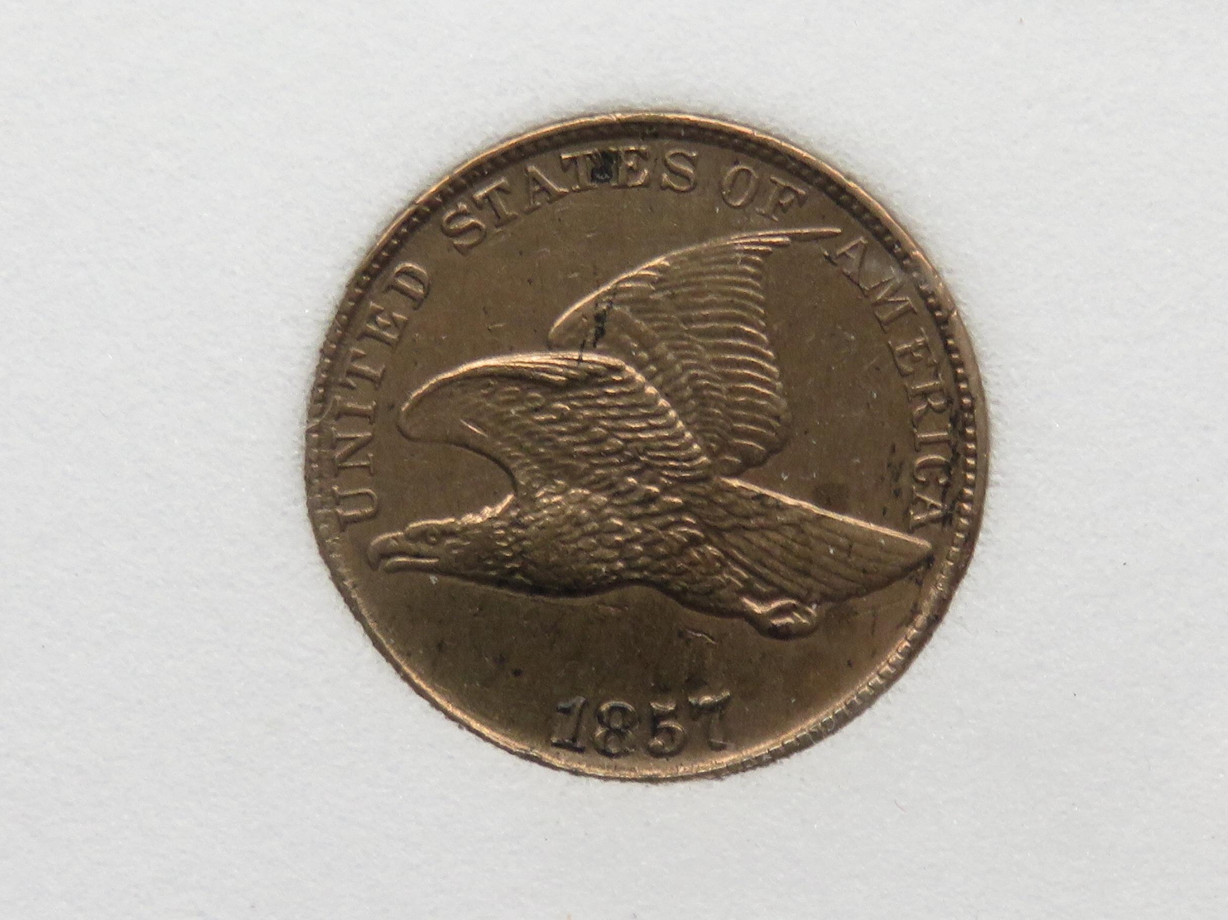 Flying Eagle Cent 1857 NNC MS62