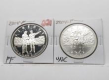 2 Silver Commemorative Lewis & Clark $: 2004P PF, 2004P Unc