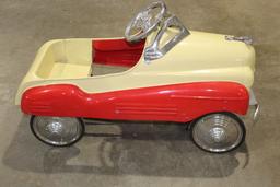 Garton pedal car, 36" long x 13" wide x 17" high, 8 1/2" wheels.