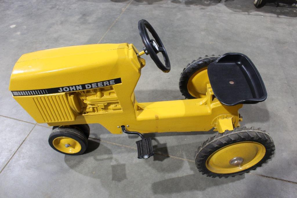The Ertl Co. Industrial pedal tractor, John Deere stock #52D, 36" long x 18
