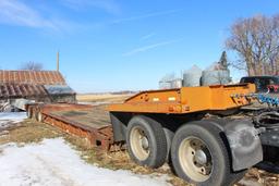 1975 TSP trailer, vin B2281, 40 T., triple axle, 40' long, excellent undercarriage, deck widended to