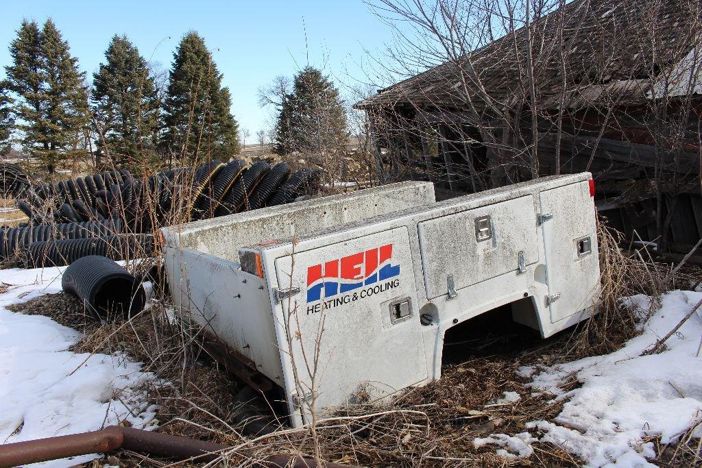 Fiberglass utility box, 8', good condition.