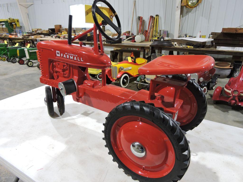 McCormick Farmall pedal tractor, scale model.