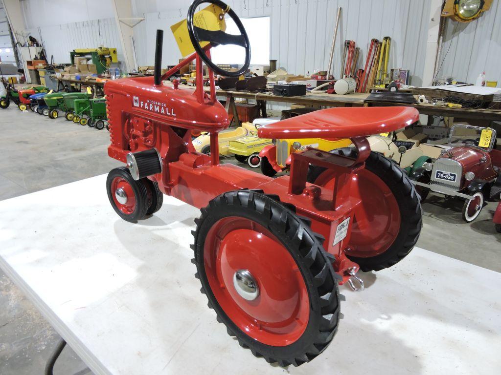 McCormick Farmall pedal tractor, scale model.