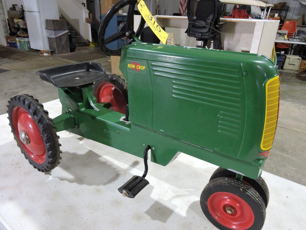 Oliver 70 row crop, pedal tractor, scale model.