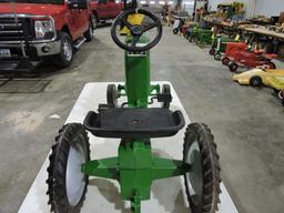 All American Farmer pedal tractor, wide front, scale model.