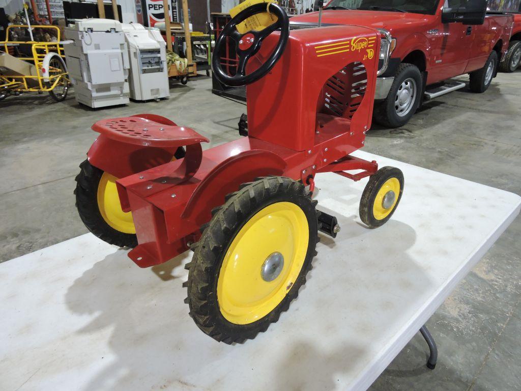 Gibson Super D Jr. pedal tractor, wide front, scale model.