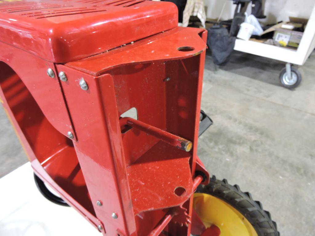 Gibson Super D Jr. pedal tractor, wide front, scale model.