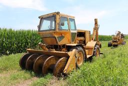 Port backfiller added cab Case #30 backhoe.