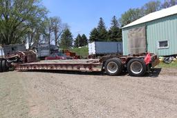 1999 Dynaweld tandem axle trailer, hydraulic detach trailer, vin 4U181DGX2X