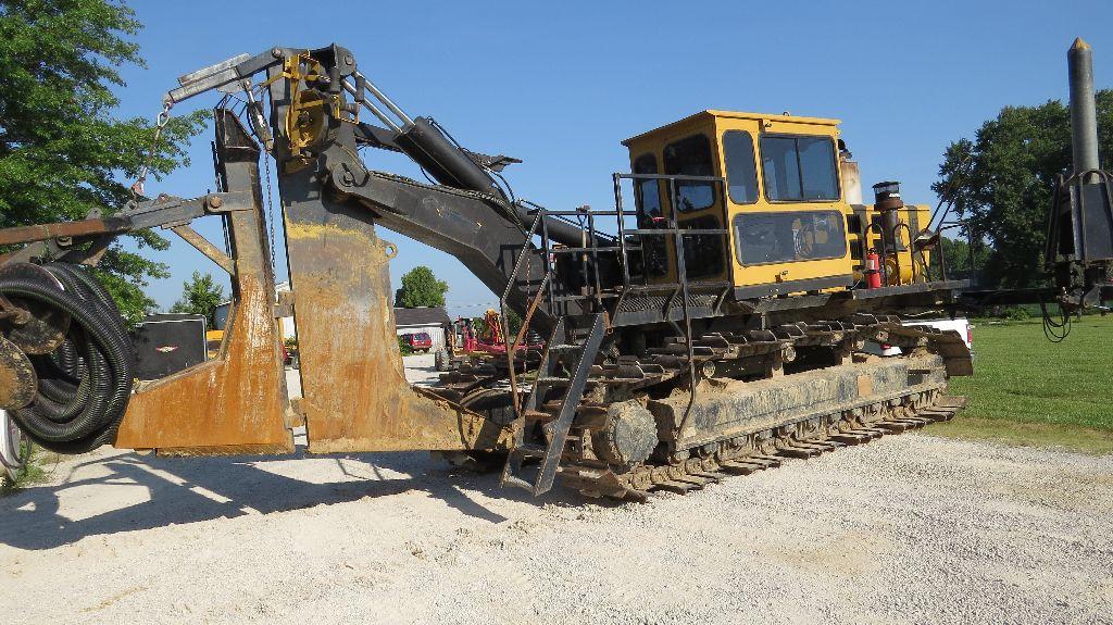 2012 Wolfe 540 plow, sn 242, Caterpillar power, cantilever, 7' shank, on bo