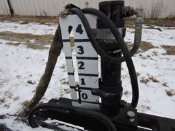 Bradco concrete cold planer, shaver, skid steer mount, 3- function.